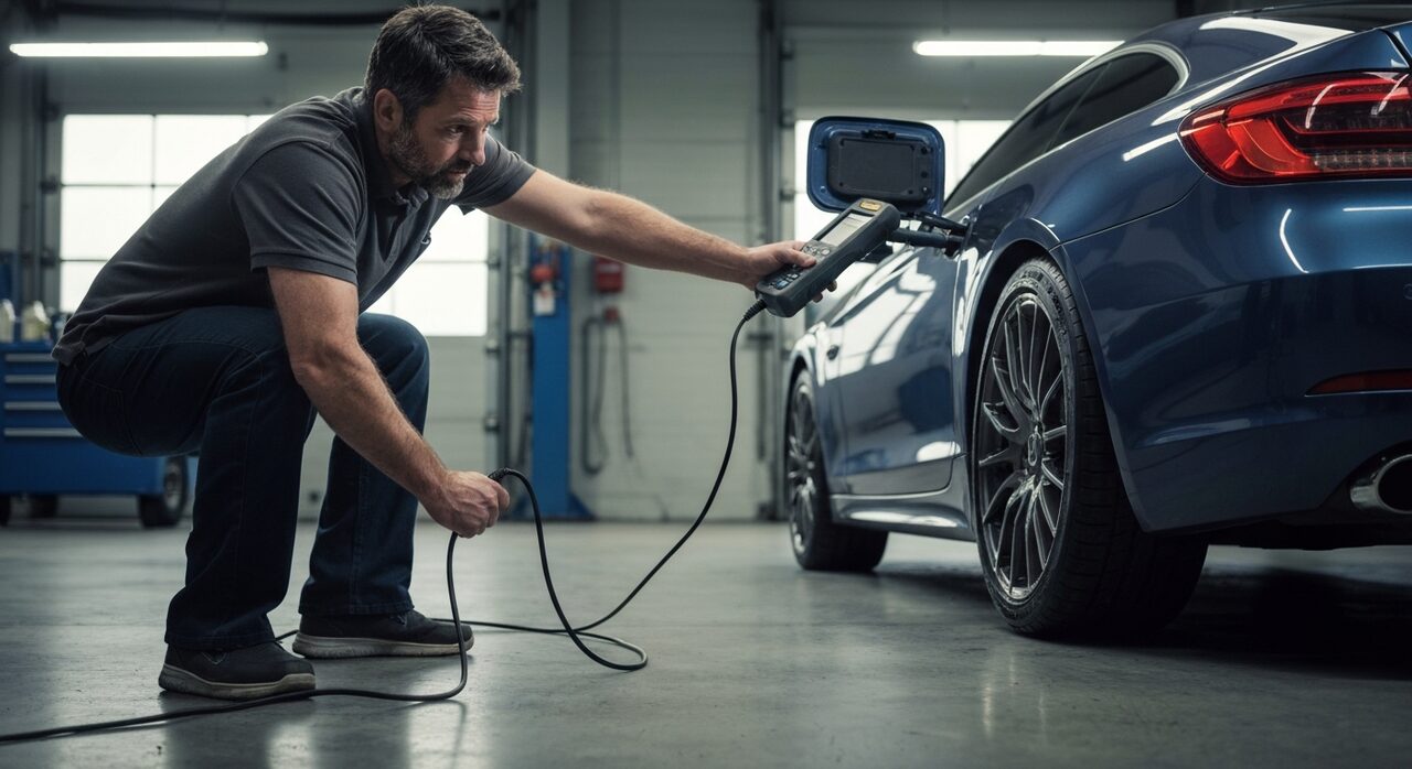Engine diagnostics at Boca Autohaus